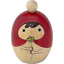 Amazon.co.jp: 卯三郎こけし 日本製 ほんのり七味入れ（赤）24