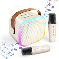 Amazon | HolyCrab カラオケセット Bluetoothマイク 2本 Mini