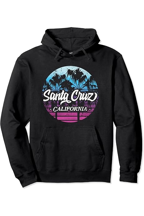 Amazon.co.jp: Santa Cruz California Vintage Retro Hoodie