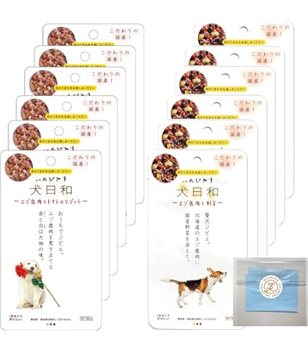 Amazon.co.jp: 犬日和レトルト エゾ鹿肉と野菜 60g 犬用品 犬の餌