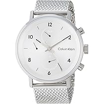 美品◎  カルバンクラインアナログ腕時計シルバー黒文字盤 カルバンクライン Calvin Klein レディース腕時計 K26131 00 黒