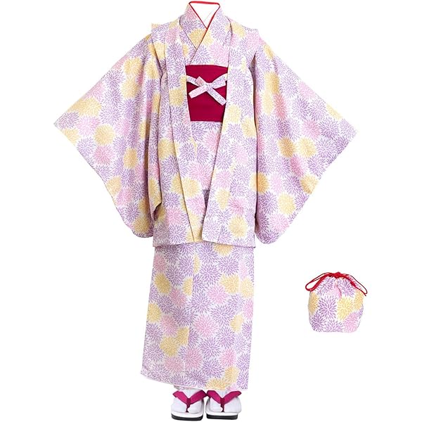 Amazon | [京都室町st．] 七五三 7歳 着物 フルセット 女の子 肩上げ身