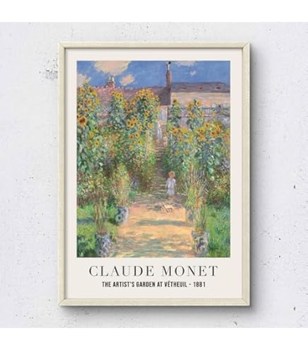 Amazon.co.jp: モネ ひまわり モネの庭 抽象画 各種サイズ ポスター