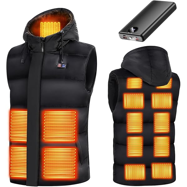 Amazon | [MIDIAN] 電熱ベスト 加熱ベスト 【90%ダウン 17箇所発熱