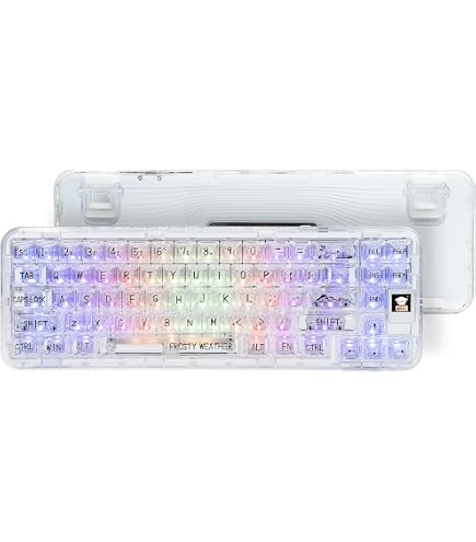 Amazon | CoolKiller CK68 透明ホットスワップキーボード OLED