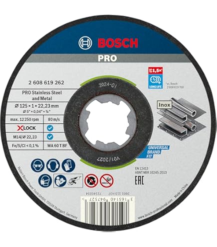 Amazon | ボッシュ(BOSCH) X-LOCK ダイヤモンドメタルホイール(125mmφ