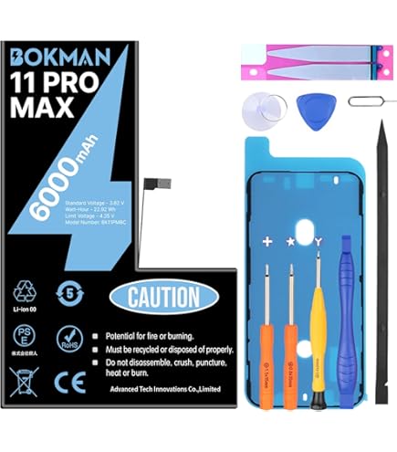 Amazon | For iPhone 11 ProMax バッテリー 5800mAh 大容量 交換用