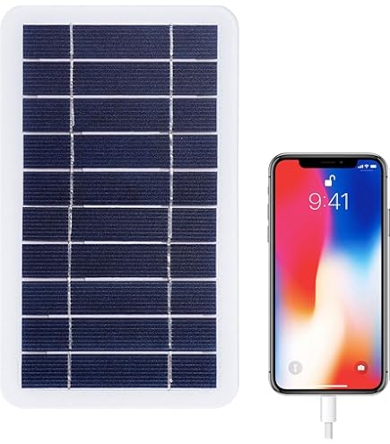 Amazon | ソーラーチャージャー 小型 ソーラー充電器 5V 2W ソーラー