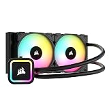 CORSAIR iCUE H100x RGB ELITE 水冷式 CPU クーラー AirGuide テクノロジー/ 120 mm SP120 RGB ELITE Series PWM ファン2基搭載 2023新モデル CW-9060065-WW2