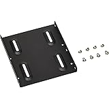 オウルテック 2.5インチHDD/SSD用→3.5インチサイズ変換ブラケット ネジセット付き ブラック OWL-BRKT04(B)