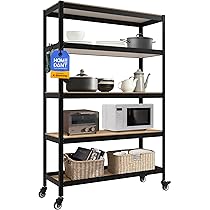 DANT Houseスチールラック 5段 幅120 奥行45 高さ191 Amazon｜HOMEDANT House 組立簡単 ラミネート スチールラック