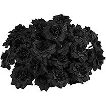 黒に薔薇の柄入り Amazon.co.jp: NOLITOY 100個 造花 薔薇 黒 造花 花 結婚式
