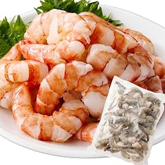 丸三商店 むきえび ブラックタイガー 背ワタなし 下処理済み 使いやすいバラ 特大サイズ 海老 エビ むき身 大容量 1kg【1.1-30】 | 解凍時約800g 使いやすいバラ冷凍