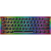 Amazon | 60%キーボード メカニカル ミニ有線ゲーミング