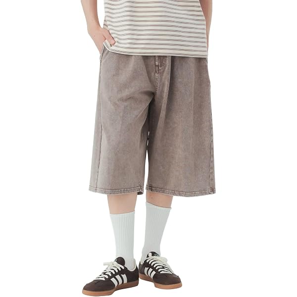 Amazon | [ビームス] ショーツ 【ワイドストレートフィット】 ショート
