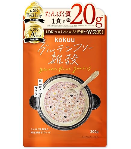 Amazon.co.jp: kokuu 雑穀 (通常×白セット) 300g×2 雑穀米 グルテン
