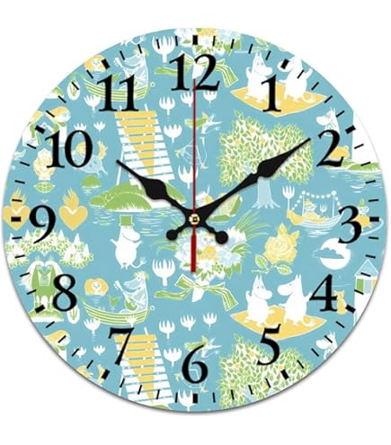 Amazon.co.jp: リズム(RHYTHM) 掛け時計 スナフキン φ13x3.5cm