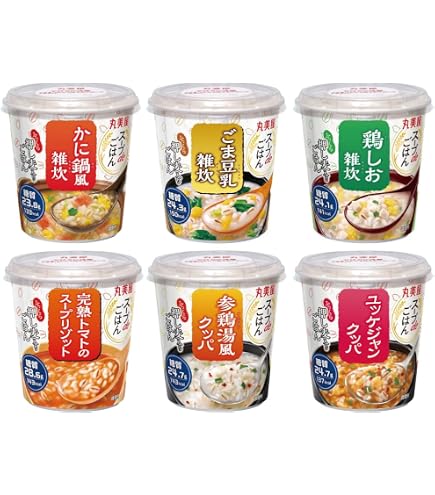 Amazon.co.jp: 丸美屋 スープdeごはん ごま豆乳雑炊 72.1g : 食品