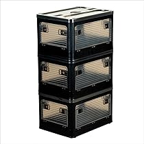 Amazon.co.jp: 折りたたみ式収納ボックス Sサイズ ブラック 蓋