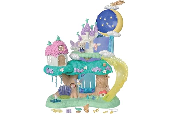 【日本おもちゃ大賞2025 キャラクター部門 大賞】 シルバニアファミリー 【 妖精の森と魔法のお城 】 F-41 STマーク認証 3歳以上 おもちゃ ドールハウス Sylvanian Families エポック社 EPOCH