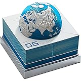 2024年立体視3Dカレンダー 3D 地球 卓上カレンダー 3Dメモ帳紙カレンダー アート カレンダー 紙彫刻カレンダー装飾時計カレンダー なホームオフィス 卓上装飾 紙彫刻ギフト(Size:英語版,Color:青)