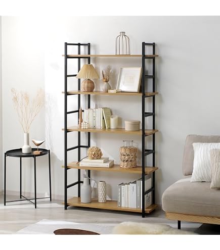 Amazon｜カインズ(CAINZ) 木製ラック 6段 ナチュラル 幅88cm 奥行30cm