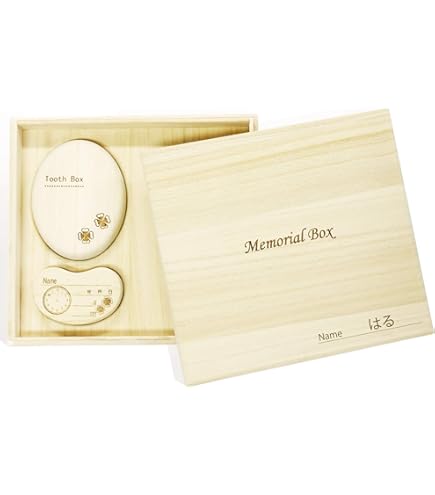 Amazon.co.jp: メモリアルボックス（乳歯ケース・へその緒ケースセット