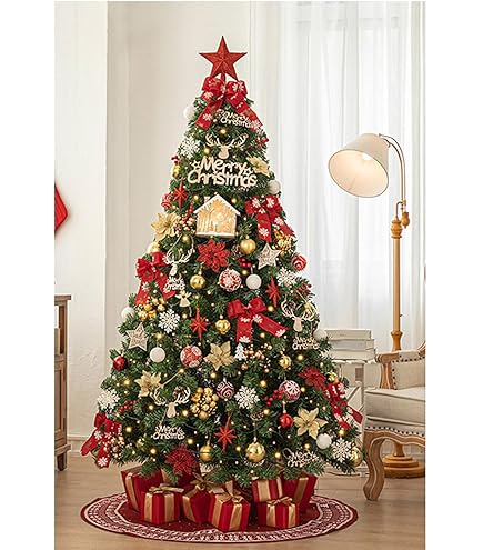 Amazon.co.jp: HGJH クリスマスツリー 大型 150CM 針葉樹 オーナメント