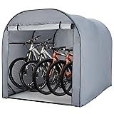 ガービー（Garvee） サイクルハウス ガレージ 頑丈 防水 3台用 サイクルポート 自転車テント 収納 梅雨対策