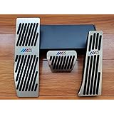 ＢＭＷ 1 3シリーズ X1 X3 F10 F20 F25 F30 E46 E87 E88 E89 E90 E92 E93 アルミペダルカバー 穴開け不要 3点セット