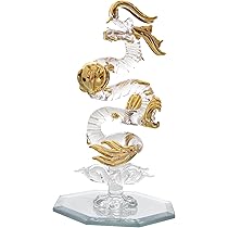 Amazon.co.jp: 手作りガラス細工 風水 開運 縁起 昇り龍 S : ホーム