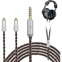 SHURE SRH1540 ヘッドホン　4.4mケーブル 未使用交換パッド SHURE SRH1540 を 4.4mmバランス接続にリケーブル｜FUJI X が
