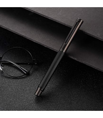 Amazon | 紳士万年筆 黒い特殊ペン先 細中太字（0.7-1.2mm) 金属の