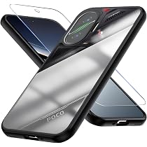 Amazon.co.jp: 対応 Xiaomi POCO F7 ケースクリア ガラスフィルム付き