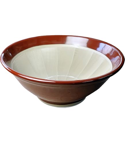 Amazon｜ヤマキイカイ(Yamakiikai) すり鉢 茶 径40㎝ スリ鉢13号 J8