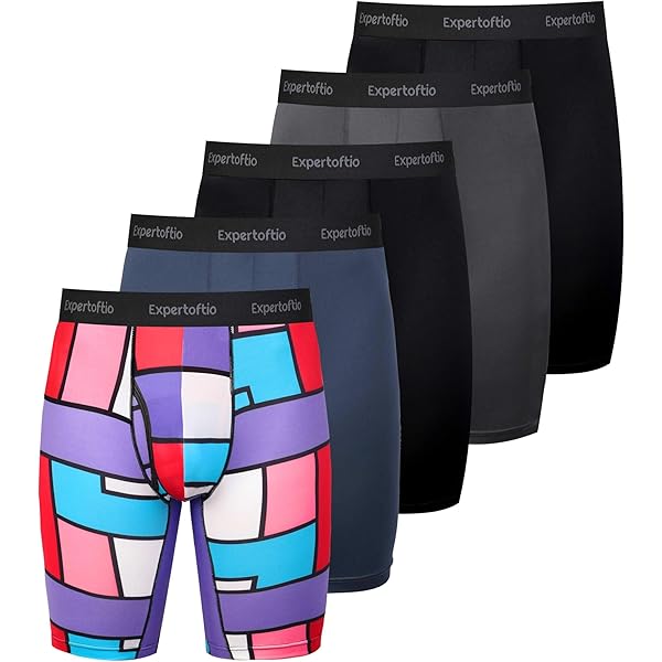 Amazon.co.jp: Winday Men's High Quality Long Boxer Briefs, Boxer