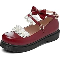 Amazon | [GooMaShoes] 可愛い フラット ロリータ パンプス