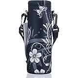 AUPET 水筒カバー 携帯式ボトルカバー 水筒ケース 調節可能なショルダーストラップある 3.14インチ(約8cm)以下直径のボトルに合う (750ML, AU-PBC-03)