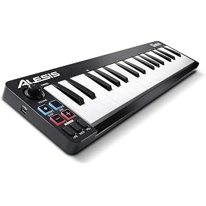 Alesis MIDIキーボード USBコントローラー 32鍵 ベロシティ対応 音楽製作ソフトウェア付属 Qmini