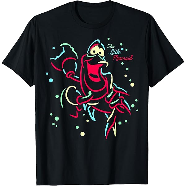 Amazon | ディズニー リトルマーメイド セバスチャンスケッチ Tシャツ