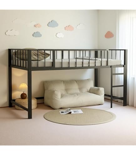 Amazon｜ロフトベッド 高さ182cm(rf-039)(ホワイト)｜ベッドフレーム