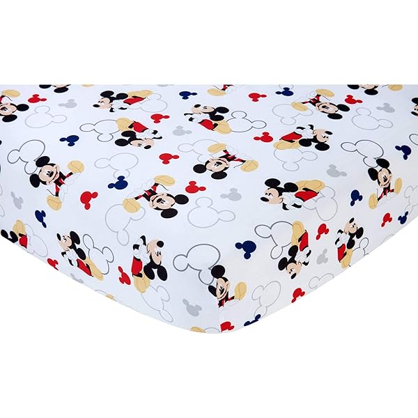mickey mouse fitted crib sheet