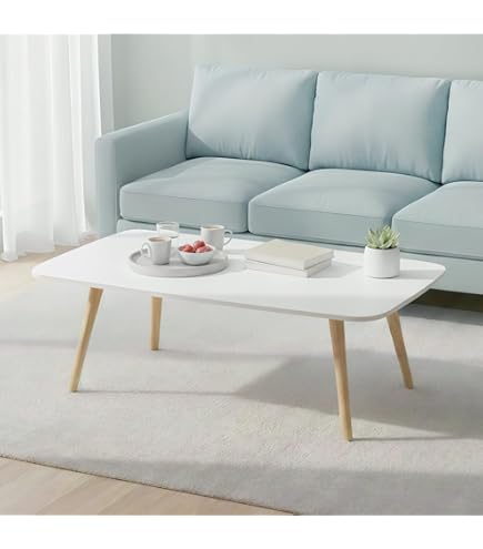 Amazon.co.jp: Zxyler ナチュラル木製ローテーブル｜60×40×30cm ミニ