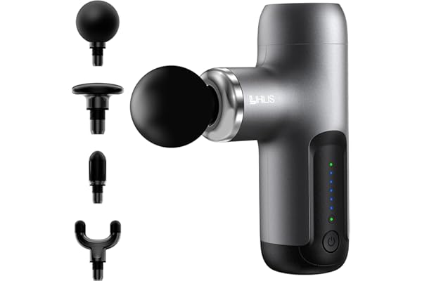 【ドイツ レッド•ドット賞受賞】筋膜リリースガン (整体院長監修) ハンディガン AI自適応モード付き LIHILIS (業界最強 小型軽量筋膜ガン) きんまくリリース電動ガン 6段階超強力振動 静音 340g超軽量 Type-C急速充電 4000mAh大容量 筋膜はがし 全身リフレッシュ道具 収納袋&日本語取扱説明書付き 誕生日プレゼント父の日 母の日 クリスマス 新年ギフト (黒)