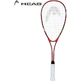 HEAD Graphite-Titanium-Lined Nano Ti Tornado Squash Racquet (Orange, Black)