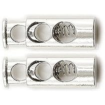 シューレースストッパー　シルバー925　シューズアクセサリー シルバー925 バネ式 レースストッパー 革紐 留め シューレース