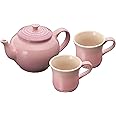 ル・クルーゼ(Le Creuset) ティーセット ティーポット&マグ(SS)セット ローズクォーツ 耐熱 耐冷 電子レンジ オーブン 対応 3点 セット 【日本正規販売品】
