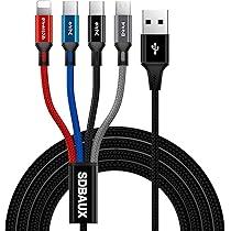 Amazon.co.jp: usb 充電ケーブル 4in1 (デュアルUSB C 2本入) 携帯電話