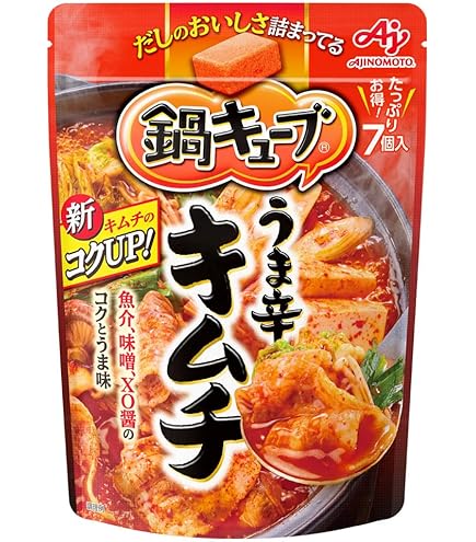 Amazon.co.jp: 味の素 鍋キューブ ピリ辛キムチ 76g×3個 : 食品・飲料