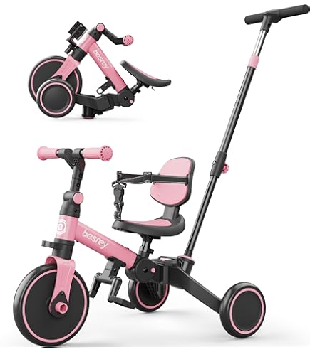 Amazon.co.jp: 野中製作所 BMW三輪車 ピンク 押手棒使用時